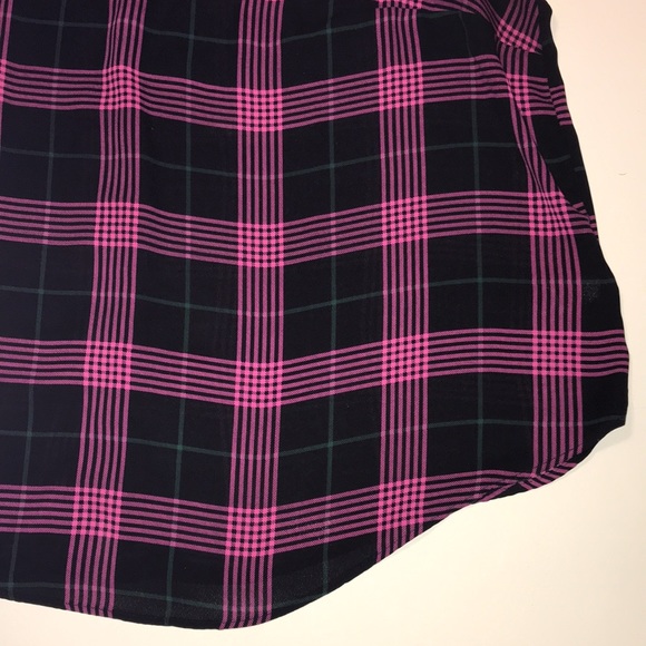 Torrid Blouse Size 1 (1X 14-16) Black, Pink & Green Colors - Picture 2 of 11